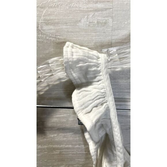 Terra & Sky's Women's Sleeveless with Ruffle‎ Straps White Top - Picture 8 of 8